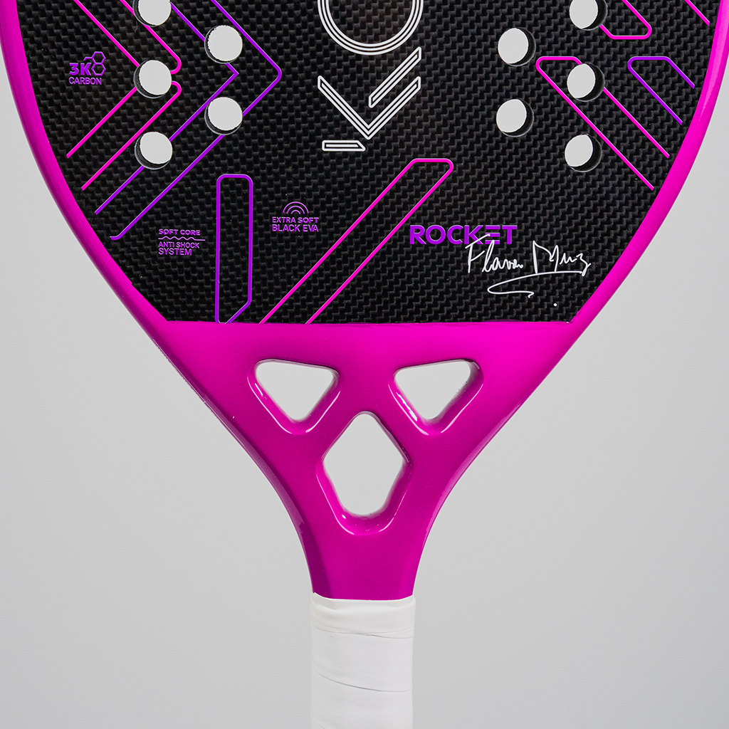 Rocket Pink - Flávia Muniz 3K - Beach Tennis Racket